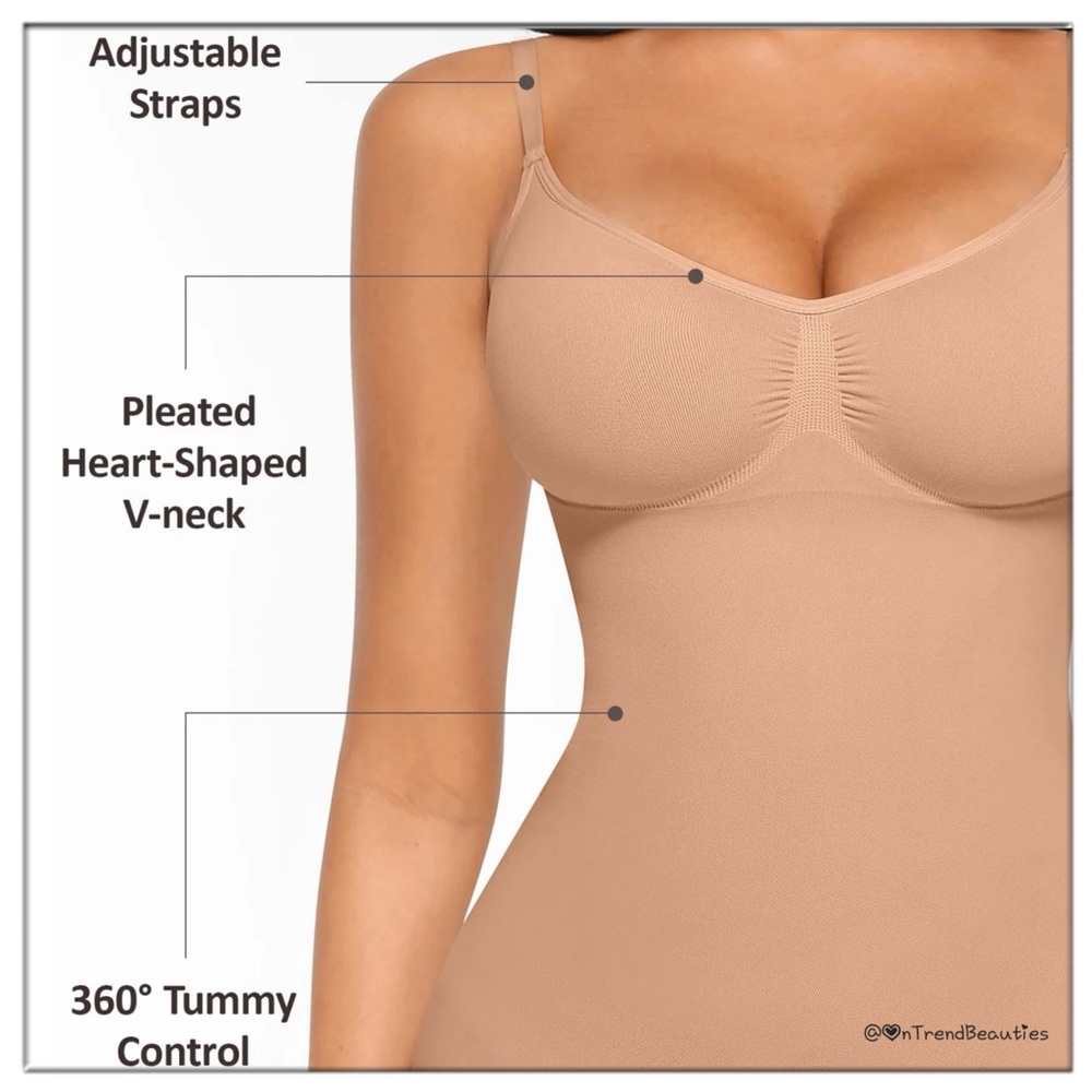 Feelingirl Slimming Tummy Control Shapewear V-Neck Camisole View 6